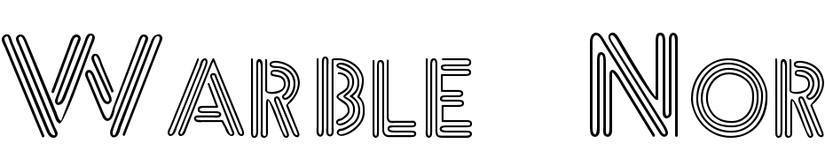 Warble Normal Font Download Free